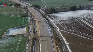 Budowa drogi ekspresowej S6 Zadanie 2: Słupsk - Bobrowniki- film z powietrza 12.2024