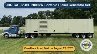 Load Test - 2007 CAT 3516C 2000kW Portable Diesel Generator Set