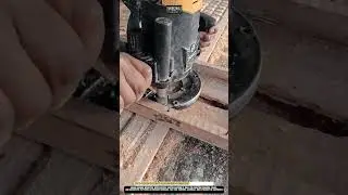 Wood carving Worktool with electric router machine for groove cutting