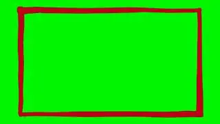 Hand Drawn Rectangle Animation Green Screen [4K] - by Stock-Animation.com