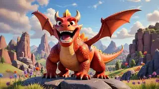 Three Little Dragons Roar and Run | Fun Action and for Kids | Nursery Rhymes and Preschool Learning