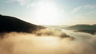 [Free Drone Footage]  Drone Clouds over Mountain Forest 🌲☁️ | 4K Footage &ndash; No Copyright