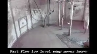 Fast Flow Low Level Pump In Action, Pumping to 1