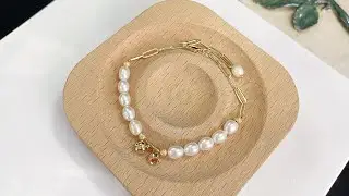 Pearls bracelet ✨#bracelet #jewelrydesign #jewelry #pearlbracelets #braceletmaking #braceletdesign