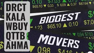 Active DRCT, KALA, WBUY, QTTB & AHMA Stocks