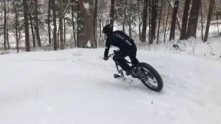 FatBikeSki on LaMere 1000w Bafang Powered Electric Full Carbon Full Suspension E-Fat