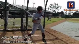 ALEX BLANDINO, 3B, STANFORD UNIVERSITY, SWING MECHANICS AT 200 FPS