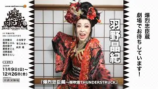 羽野晶紀　東京開幕コメント｜2025年劇団☆新感線45周年興行・秋冬公演　チャンピオンまつり　いのうえ歌舞伎『爆烈忠臣蔵～桜吹雪THUNDERSTRUCK』