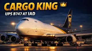This UPS 747 Is MASSIVE 😳 | Cargo Giant at Washington IAD