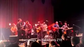 BlackBerry Z10 vs. iPhone 5 capturing a Lumineers concerts