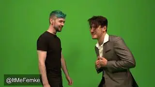 Dark vs Anti GLITCHING in the BLOOPERS!