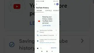 How to delete search history on youtube in mobile