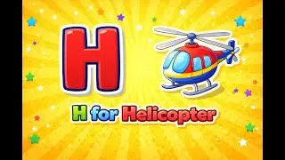 H for Helicopter 🚁 Alphabet Tracing Gameplay for Kids