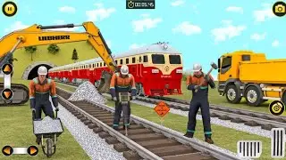 Train Track Builder Simulator || City Construction JCB Game 3D || Android Gameplay #1 @MRSUDIPGAMES
