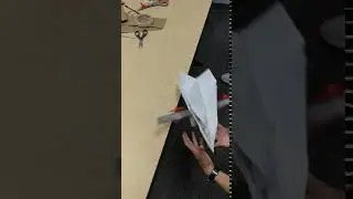 Ground test of DC motor paper airplane
