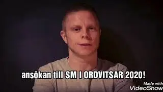 ans&ouml;kan till SM i ordvitsar 2020!