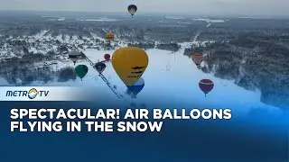 Air Balloons Color the Russian Sky in Winter