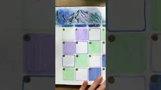 This is my September 2023 Bullet Journal Setup - Outdoor Watercolor Theme
