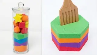 Best of 2026 Very Satisfying Kinetic Sand ASMR | Rainbow Slice & Heart Drop (Compilation #39)