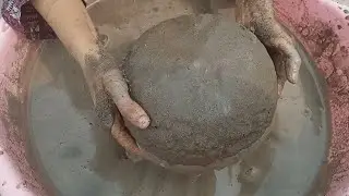 ASME || Pure sand big bowls water crumbling || sand pouring and paste play