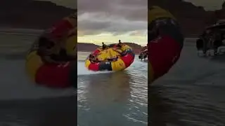 Crazy summer fun.at Lake Powell, USA