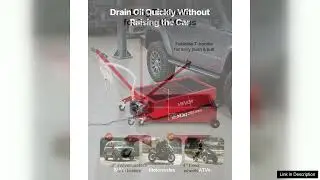 VEVOR Low Profile Oil Drain Pan 17 Gallon Capacity Rolling Oil Drain