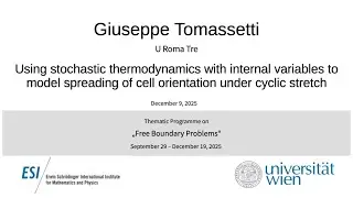 Giuseppe Tomassetti - Using stochastic thermodynamics with internal variables to model spreading...