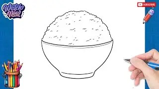 How to draw Rice - Foods Drawing