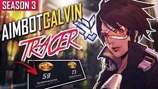 Overwatch ► AIMBOTCALVIN | Tracer Combos [Season 3 TOP 500]
