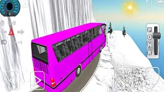 Mountain 🏔️ Road Bus Driving - Dangerous Offroad Bus Drive - Android Gameplay 🚦🚧