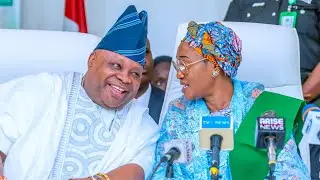 Drama as First Lady Remi Tinubu Gives Osun Governor Adeleke 5 More Minutes to Finish His Speech