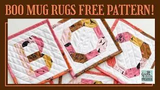 BOO Halloween Mug Rug FREE Pattern + NEW Kits!