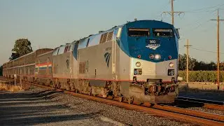 AMTK 140 Leads the California Zephyr #1005 through Weber Road