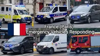 [Paris] French Emergency Vehicles Responding