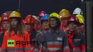 Cerimonia inaugurazione tunnel del Gottardo