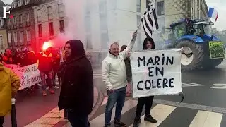 French Farmers Dump Produce Near Paris To Protest Against Government