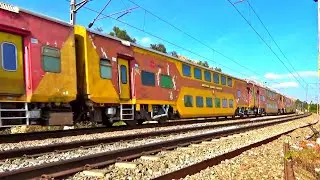 Indian Double Decker Superfast AC Chair Car train UDAY EXPRESS