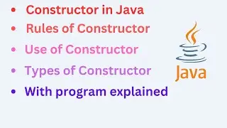Constructor in Java | What is Constructor? with syntax and example | Types of Constructor