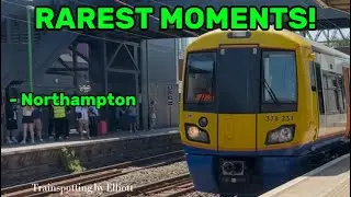 Rare moments and freight trains! (Northampton station) Trainspotters unite!