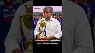Refusing to the Asia Cup trophy from Pakistan ACC Chairman Mohsin Naqvi 😆 #shorts