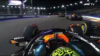 Lando Norris Onboard Contact With Piastri During Singapore Grand Prix 2025