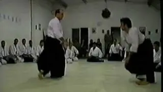 Aikido Claude Berthiaume Shihan - 2001 Argentina, Buenos Aires - YokomenUchi Koshinage #1
