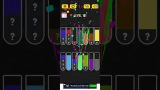 water sort level 161 | #watersort  #watersortpuzzle #watercolor #161 #level161
