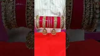 Trending Rani Pink Chura With Anti Tarnish Mehandi Polish Bangles & Kaleere | Bridal Chura 2025