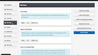 RideBits.Com - Limousine Management Software - Hourly Rate Setup