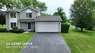 23 Kemp Drive Macedon N.Y. - Home for Sale - Aerial Drone Video