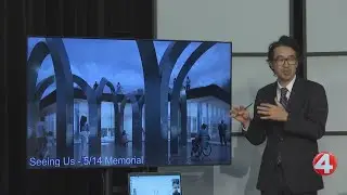 Designer describes symbolism of future 5/14 Memorial at monthly meeting