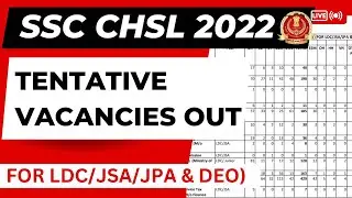 SSC CHSL 2023 | SSC CHSL Tentative Vacancies OUT | SSC CHSL Vacancies OUT