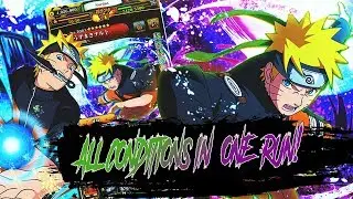 All Conditions In 1 Run!  // *NEW* naruto emergency mission // Naruto Ultimate Ninja Blazing