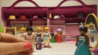 Playmobil Fashion Girls Boutique Store Let's find the perfect outfit for every lady in this wardrobe